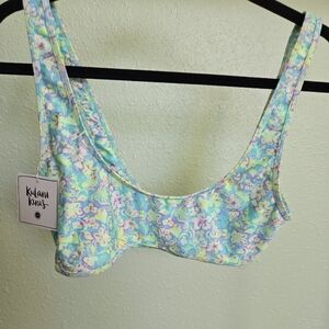 Kulani Kinis Pastel Floral Bikini Top